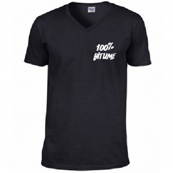 T-Shirts Moto 100% Bitume Asphalt Black T-Shirts Moto 100% Bitume Asphalt Black