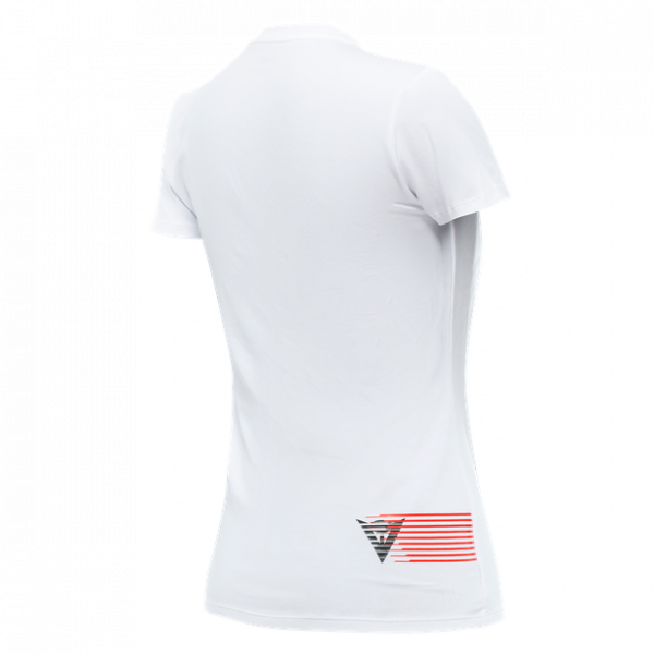 T-Shirts Moto Dainese Logo Lady White Black