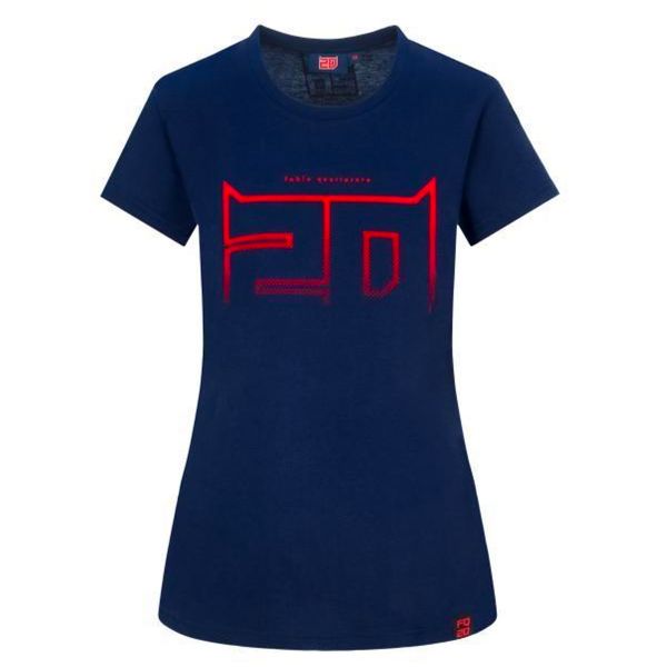 T-Shirts Moto FABIO QUARTARARO T-Shirt Flock 20 Woman Blue