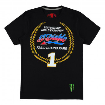 T-Shirts Moto FABIO QUARTARARO FQ20 Champion 2021 Black T-Shirts Moto FABIO QUARTARARO FQ20 Champion 2021 Black