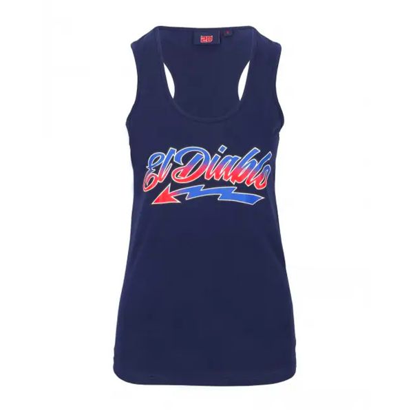 T-Shirts Moto FABIO QUARTARARO Tank Top El Diablo Blue