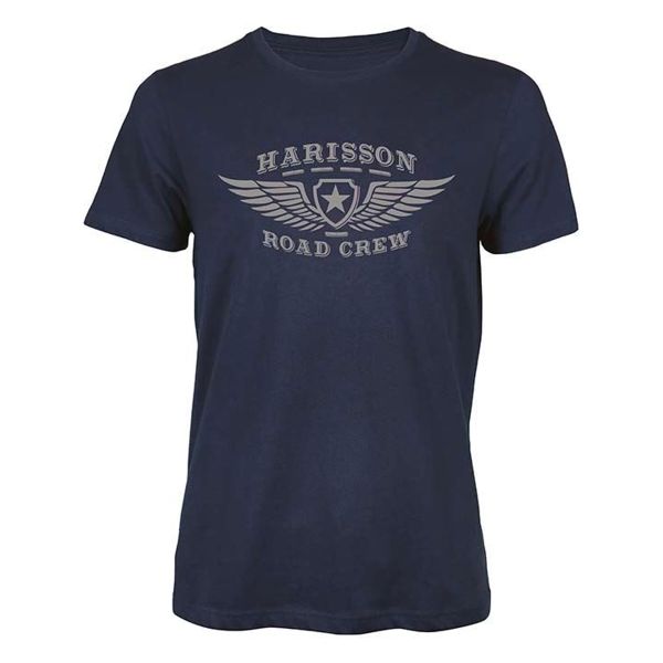 T-Shirts Moto HARISSON Road Crew Blue
