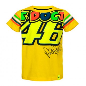 T-Shirts Moto VR 46 T-Shirt Kid Stripes Jaune