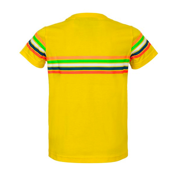 VR 46 T-Shirt Kid Stripes Jaune