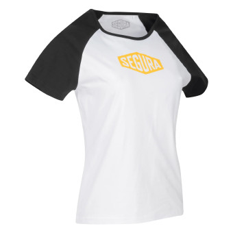 T-Shirts Moto Segura T-shirt Lady First Noir blanc
