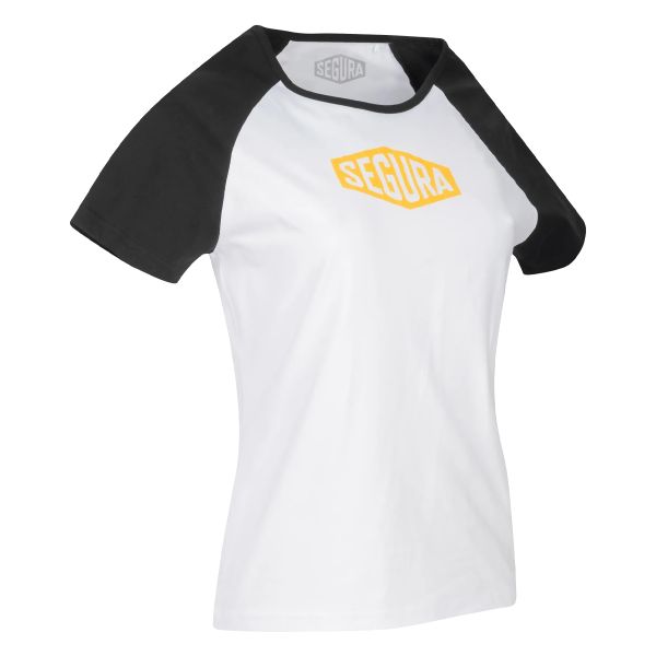 T-Shirts Moto Segura T-shirt Lady First Noir blanc