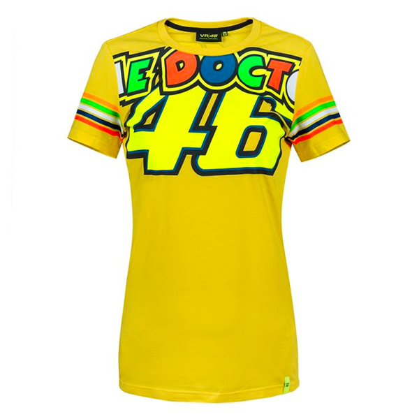 T-Shirts Moto VR 46 T-Shirt Stripes Lady VR46