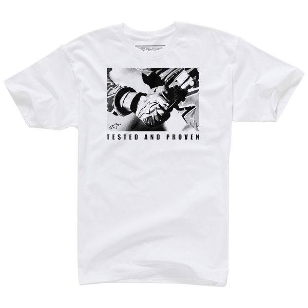 T-Shirts Moto Alpinestars Throttle Tee White
