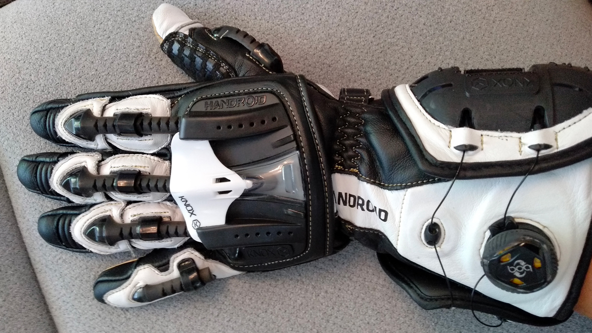 Gants Knox Handroid vue de dessus