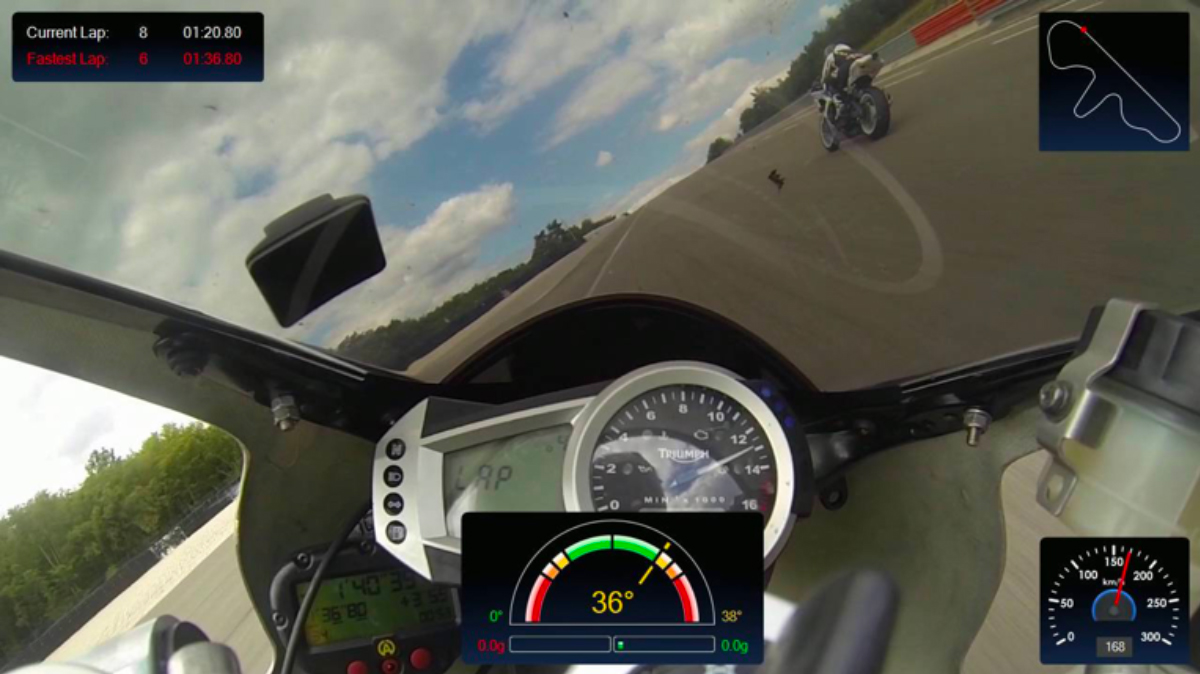 vidéo chrono course moto