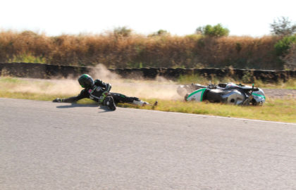chute moto charlotte