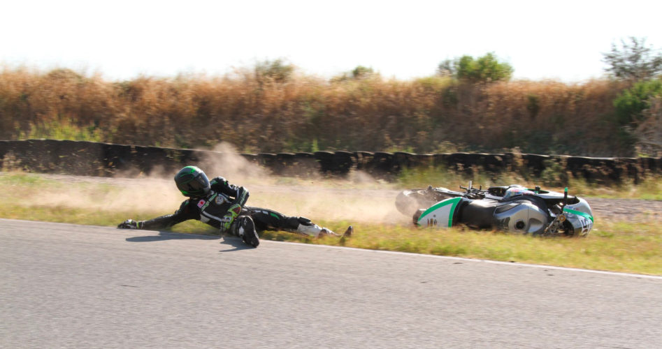 chute moto charlotte