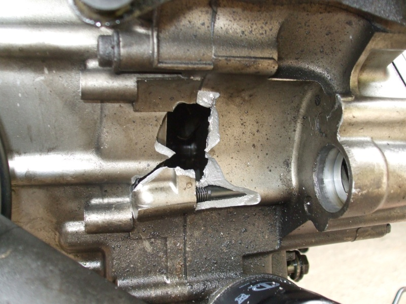moteur de moto cassé
