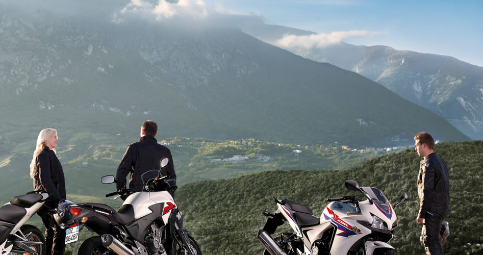 sortie moto en groupe