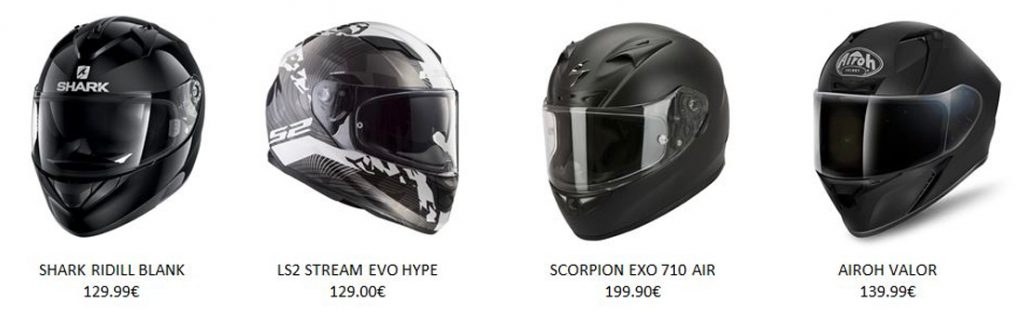 exemple de casque moto petit prix