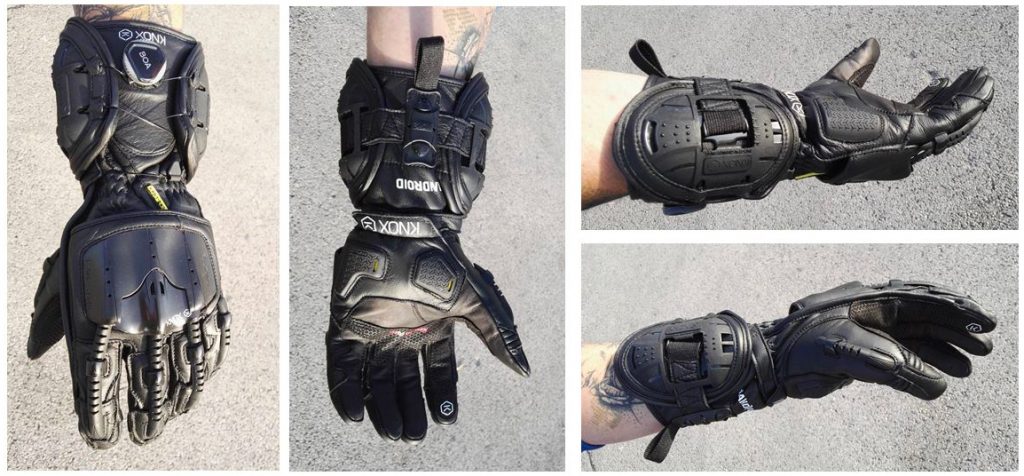 gants moto handroid mkiv portées