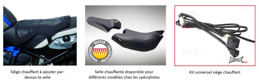 selles chauffantes moto