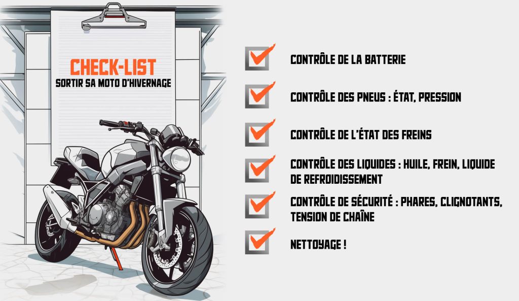 checklist avant sortie moto