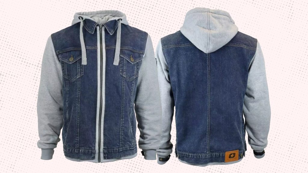 Blouson moto HARISSON West Side 2 Blue Grey
