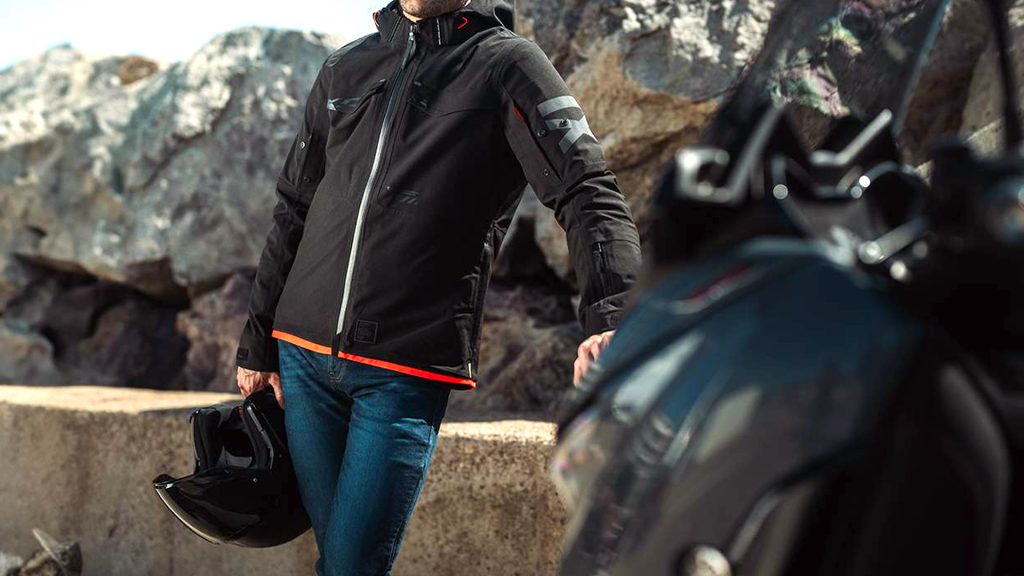 blouson moto softshell ville