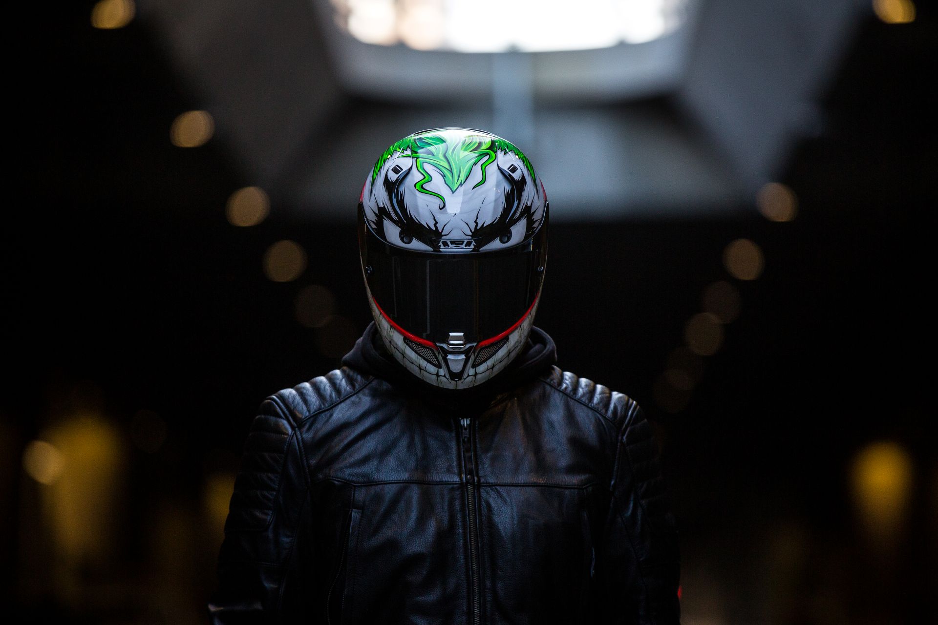 Casque moto Halloween 2025